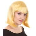 thumbnail image 5 of Womens Actress Wig | Blonde Medium Bob Wig | Premium Breathable Capless Cap, 5 of 8