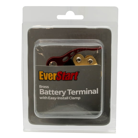 EverStart Automotive 8oz Battery Terminal Brass with Easy-Install Clamp for Multiple Cable Connections
