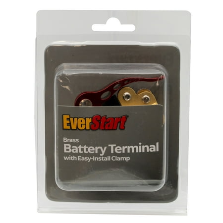EverStart Automotive 8oz Battery Terminal Brass with Easy-Install Clamp for Multiple Cable Connections