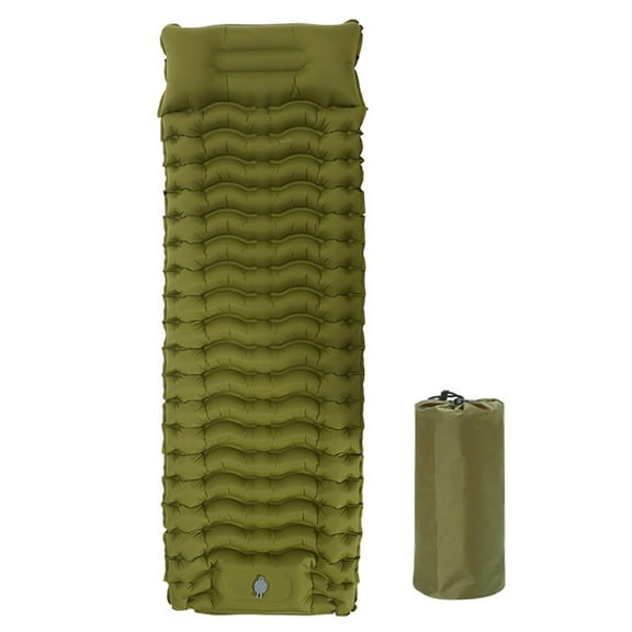 BAMILL Fast Inflation Outdoor Mattress Outdoor Air Mattress Foot Pump Mattress Body Mapping Technology Complete Camping Accessories