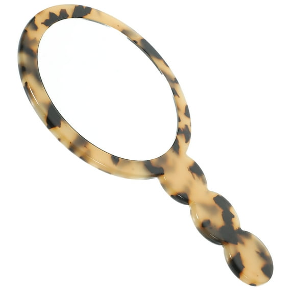 FRCOLOR Vintage Hand Mirror Hand Held Makeup Mirror Durable Mirror Miss 8.5x14x0.4cm