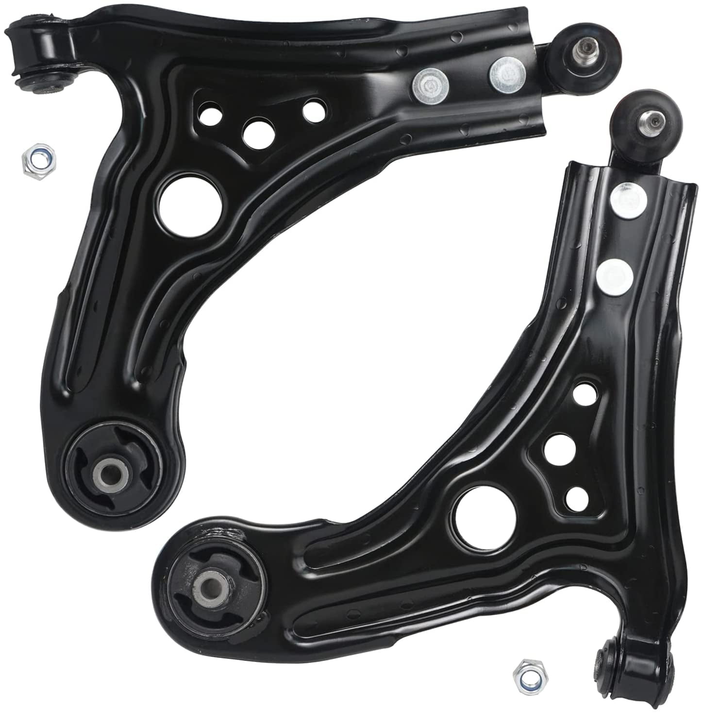 Detroit Axle - Front End 10pc Suspension Kit for Chevrolet Aveo Aveo5 Pontiac G3 Wave Wave5 Suzuki Swift+, 2 Lower Control Arms 4 Outer & Inner Tie Rods 2 Sway Bar Links 2 Boots Replacement