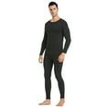 thumbnail image 1 of HeroBiker Men's Winter Thermal Top and Bottom with Fleece Lined Plus Size Set, 1 of 7