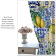 thumbnail image 6 of Blue Tiles Lemon Curtain, Summer Fruit Chic Home Window Decoration for Bedroom Living Room Farmhouse 42" W X 54" L, 6 of 6
