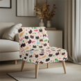 thumbnail image 3 of HELLHERO Stain Protection Elastic Bottom Slipper Chair Soft Cover for Accent Chair Without Arms, Armless Accent Chair Washable Cover Fish Cat, 3 of 8