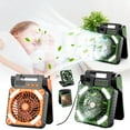 thumbnail image 1 of Sentmoon Portable Fan Personal Fan Outdoor Solar Powered Fan Light Portable Camping Fishing USB Charging Fan Energy-saving Cool and Refreshing In Summer, 1 of 2