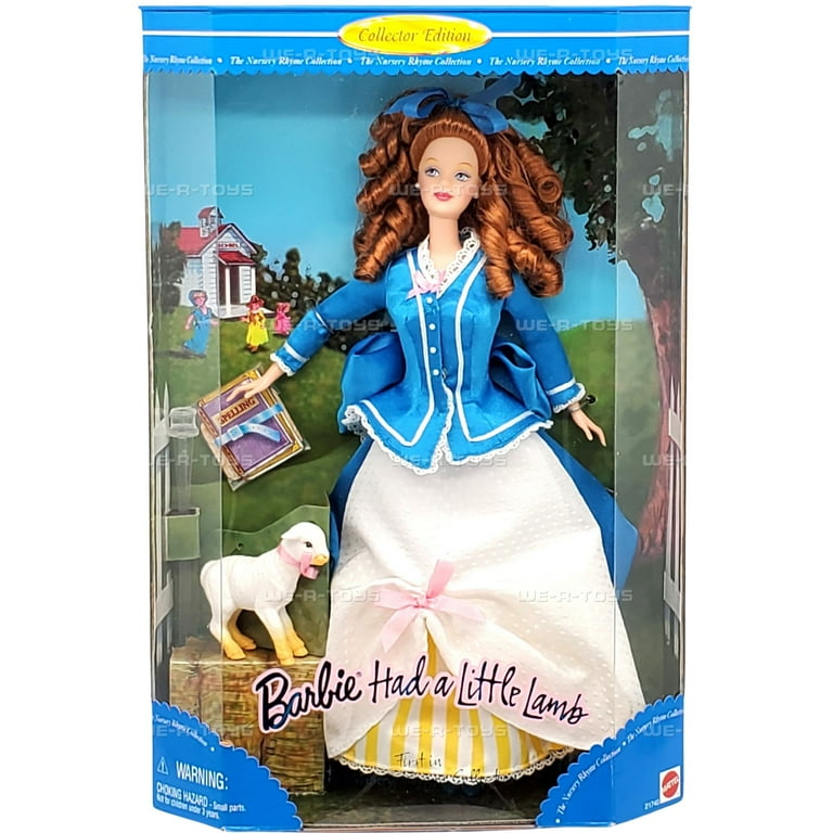 Mattel Barbie Had a Little Lamb Doll, Nursery Rhyme Collection