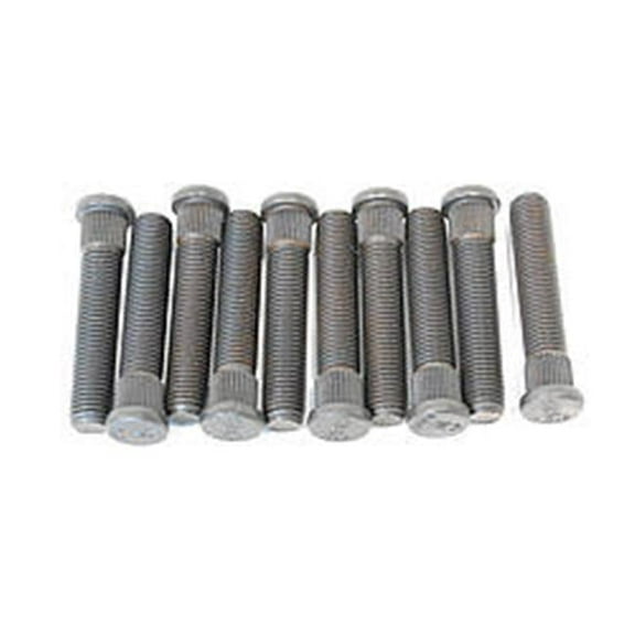 8255 12 mm Wheel Studs Knurl, 2.500 x 0.505 in. - Pack of 10