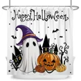 thumbnail image 6 of Tchckioa Halloween Shower Curtain,Privacy Protection Hooks Bath Curtain for Bathtub Decor 72x72 Inch, 6 of 6
