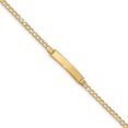 thumbnail image 1 of 14k Yellow Gold Cuban Name Bar Identification Id Bracelet, 1 of 6
