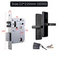 thumbnail image 2 of Smart Door Lock Indoor Password Fingerprint Remote Unlock Keycard Antihijack Tamper Alarm Battery Powered Temporary Charge ,Easy to Use, 2 of 7