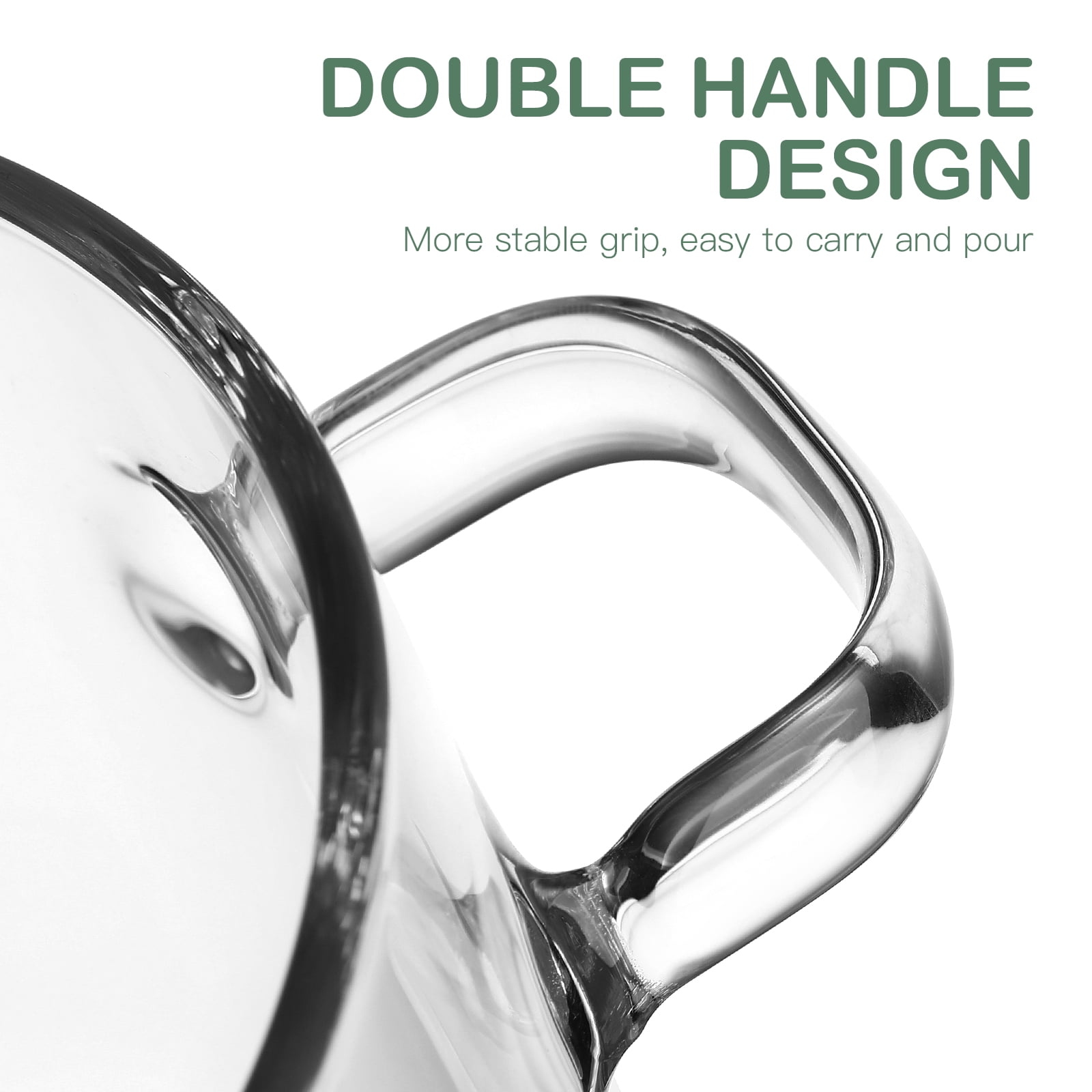 Household High Borosilicate Glass Soup Pot Pot Glass Two-eared Instant Noodle Bowl