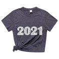 thumbnail image 2 of Hauts d'Été Grande Taille pour Femmes, T-Shirts Imprimés Décontractés, Col Rond, Manches Courtes, Graphique, Col en V, en Solde, 2 of 4