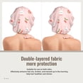 thumbnail image 2 of Logiee Rabbit And Cherry Print Silk Bonnet Satin Bonnet for Sleeping Women and Men,Double Layer Hair Bonnet for Curly Braids Hair, 2 of 6