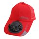 thumbnail image 4 of Sombrero de sol, sombrero de pesca, sombrero para exteriores, gorra versátil con ventilador solar para viajes, navegación y playa. Rojo 300MA, 4 of 9