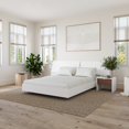 thumbnail image 4 of Nexera Oslo 3-Piece Floating Platform Bedroom Set, White, Queen, 4 of 7