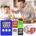 thumbnail image 2 of Temporizador de cocina digital grande con pantalla LCD, reloj de cuenta regresiva y alarma (liquidación), 2 of 8