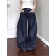 thumbnail image 1 of Pantalones vaqueros Retro americanos de pierna recta para mujer, lavados y versátiles, estilo gótico Harajuku, holgados, informales, de cintura alta, pantalones y2k, 1 of 5