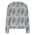 thumbnail image 4 of Chaqueta informal de manga larga sin capucha para mujer, cárdigan estampado a la moda, chaqueta informal de moda, camiseta de manga larga con cuello en V, chaqueta informal de manga larga con capucha,, 4 of 5