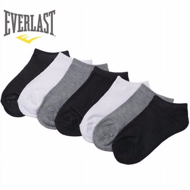 7 Pares de Calcetines de Tobillo Atléticos Everlast para Mujer 9-11 (Varios)