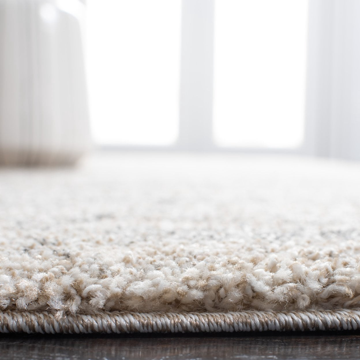 SAFAVIEH Retro Gorica Striped Area Rug, Ivory/Dark Grey, 9' x 12'