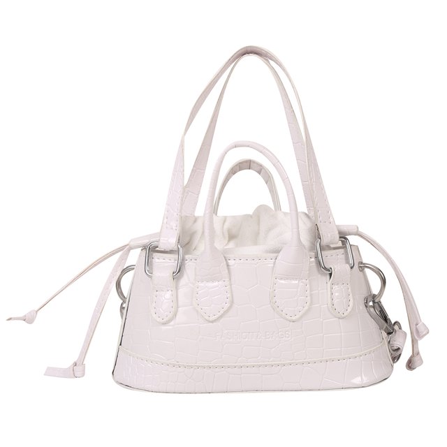 Bolsa De Hombro Bolso vagabundo para mujer, con cordón, patrón de cocodrilo, bolsos satchel para dama blanco Ehuebsd Para Estrenar