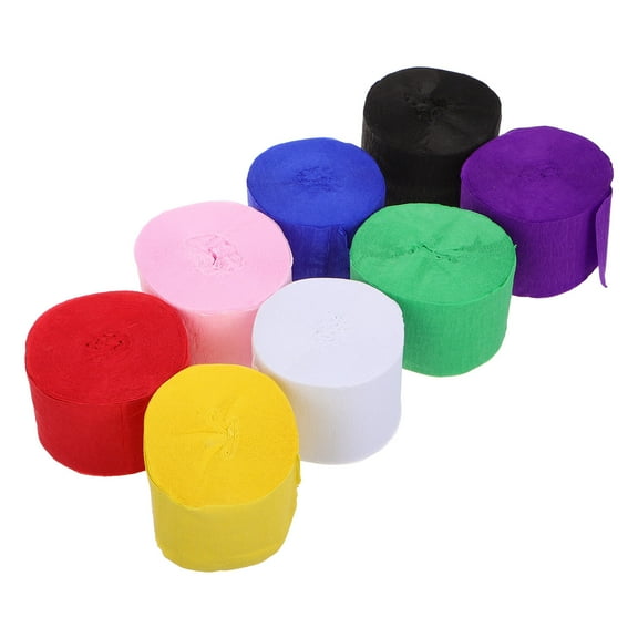 OUNONA brown crepe paper Crepe Paper DIY Enthusiasts White Backdrop Creation Weddings 8 Rolls