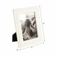 thumbnail image 4 of Rectangular Marble Picture Frames for Tabletop Accent - Decorative Photo Frame for Wall Display with Smooth Polished Surface - Sculpted Edge Detail and Refined Contemporary Styling - 10", White, 4 of 12
