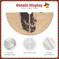 thumbnail image 3 of Lukts Child And Lion Sketch Print Color Life Christmas Tree Skirt, Winter Holiday Tree Mat Decoration ,Can be Used as A Shawl-36", 3 of 6
