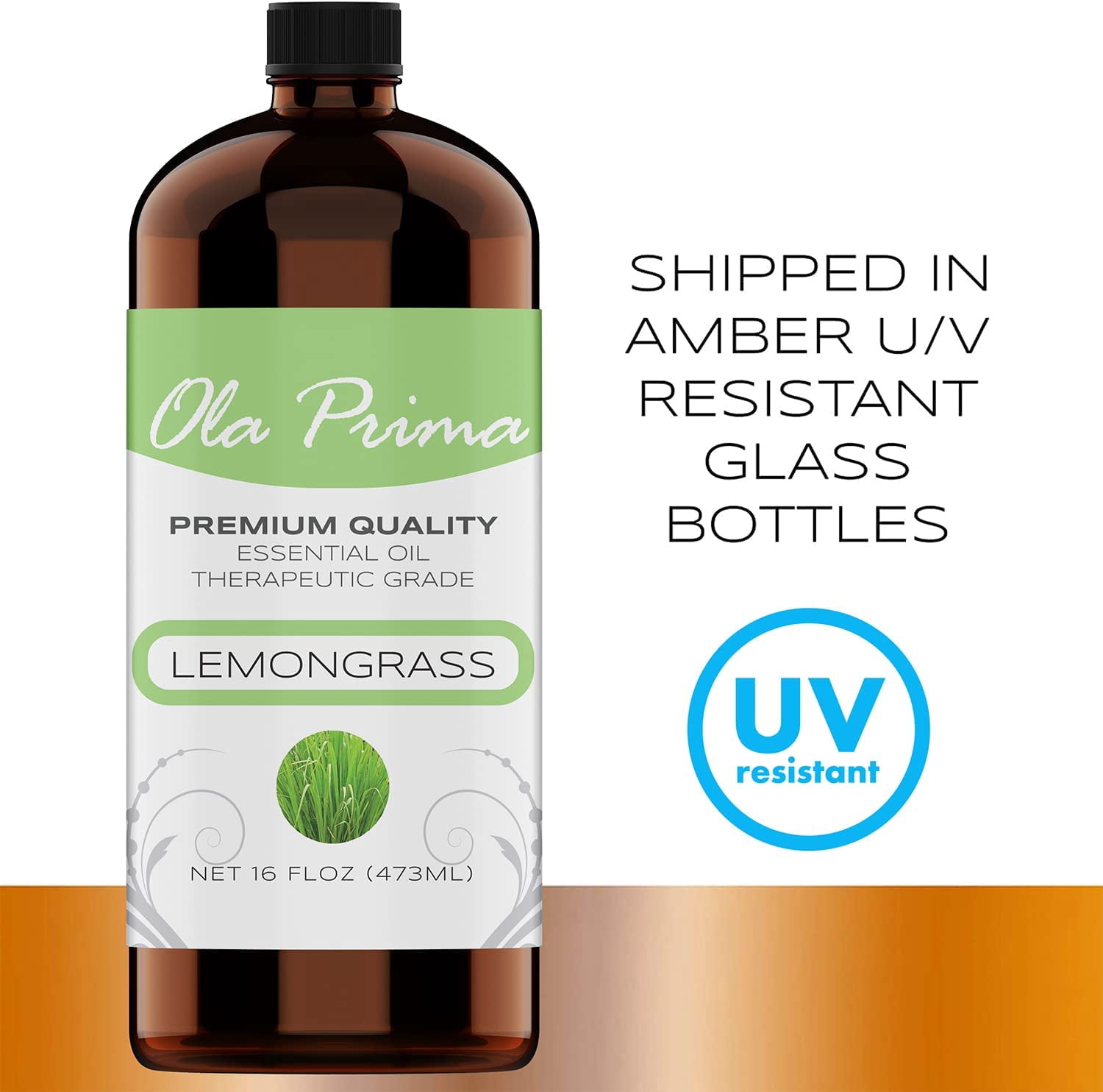 Ola Prima Lemongrass Essential Oil, 16 fl oz