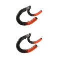 thumbnail image 4 of Destyer 2Pieces/Box Bike Handlebar Wraps Anti-slip Elastic Bicycle Tape Self Adhesive Lightweight Cycling Riding Protection Belt Red Orange 2Set, 4 of 6