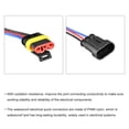 thumbnail image 5 of Unique Bargains Waterproof Connector Electrical Quick Connect 3 Pin Male Female 0.75mm2 with 100mm Long Wire 4 Sets, 5 of 5