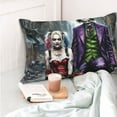 thumbnail image 6 of Joker Harley Quinn Movie Pillowcase Cushion Pillow Covers With Hidden Zipper Pillow Case Decor For Bed Dorm Sofa Couch Car 20"x30", 6 of 8