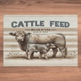 thumbnail image 5 of Ambesonne Farmhouse Jigsaw Puzzle, Vintage Cow on Stripes, Heirloom-Quality Fun Activity for Family Durable Cardboard, 1000 pcs, Tan Ivory Warm Taupe, 5 of 5