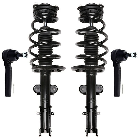 cciyu Front Complete Struts Assembly Tie Rod End Fits for 2008-2016 for Chrysler Town & Country 2008-2018 for Dodge Grand Caravan 171128L 171128R ES800403 Quick Struts Assembly 4PCS