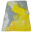 thumbnail image 2 of PKQWTM Grey and Yellow Abstract Art Painting Book Cover Book Protector Book Sleeve Book Pouch Book Bag 6x9 inch, 2 of 4