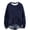 Navy, variant on hotojiny Casual Sweatshirt for Women Long Sleeve Crew Neck Loose Knit Tunic Tops Fall Fashion Clothes