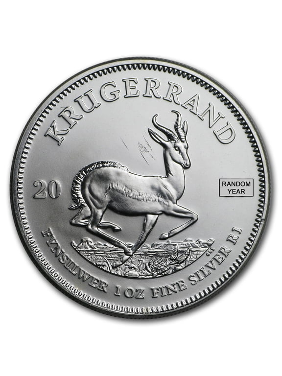 South Africa 1 oz Silver Krugerrand BU (Random, Abrasions)