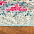 thumbnail image 4 of SAFAVIEH Madison Lanford Vintage Geometric Area Rug, Blue/Yellow, 5' x 5' Round, 4 of 8
