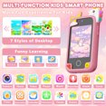 thumbnail image 3 of PayUSD Kids Smart Phone for Girls Boys 32GB Cell Phones Kids Toys Camera Touchscreen HD Dual Phones Christmas Birthday Gift Toddler Learning Education Toy, 3 of 8