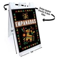 thumbnail image 2 of Empanadas (24" X 36") Standard A-Frame Signicade, Includes Decal Applied To Stand, 2 of 4