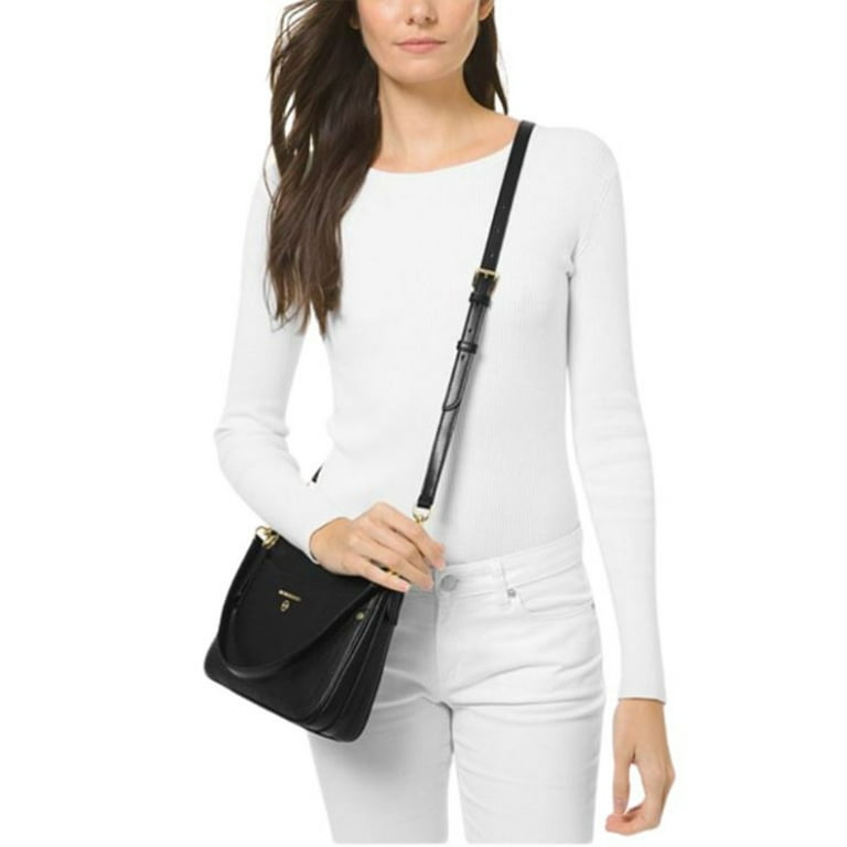 ☆Michael Kors☆ JET SET CHARM ショルダーバッグ ブラック♪ Michael Kors Womens Jet Set Charm Medium Top Zip Pochette