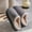 #0192-Gray, variant on Xucatan Women’s Memory Foam Plush Slides Fuzzy Slippers with Anti-Skid Sole Suede Leather Faux Fur Warm House Shoes Indoor Outdoor Gift