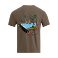 thumbnail image 6 of Bibifish Mens T-Shirts Loose Fit Landscape Graphic Print Tshirts Street Style Fall Casual Short Sleeve Tee Tops, 6 of 7