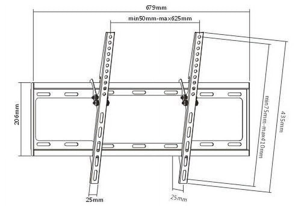 Impact Mounts SLIM LCD LED PLASMA FLAT TILT TV WALL MOUNT 32 37 42 46 50 52 55 57 60 65 70 80