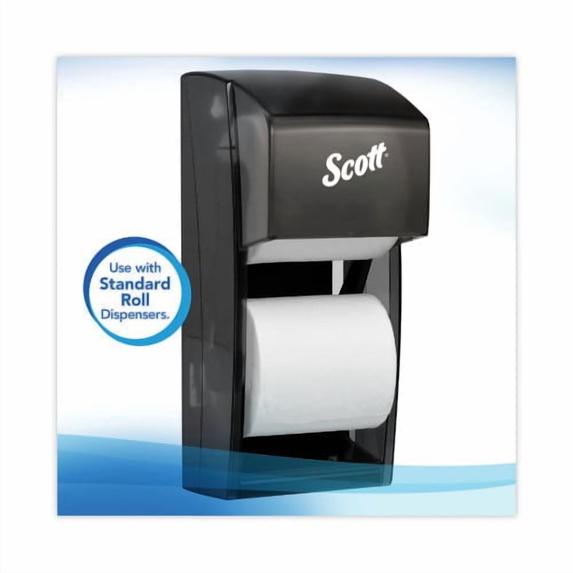 Scott Essential Standard Roll Bathroom Tissue for Business, Septic Safe, Convenience Carton, 2-Ply, White, 550/Roll, 20 Rolls/CT, Each