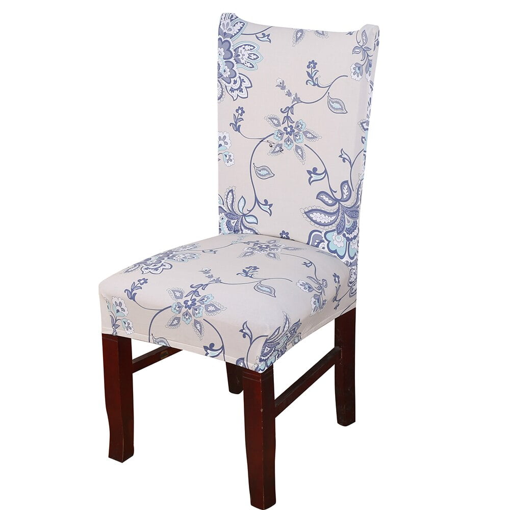 MeAddHome Floral Print Dining Chair Covers Home Dining Room Wedding