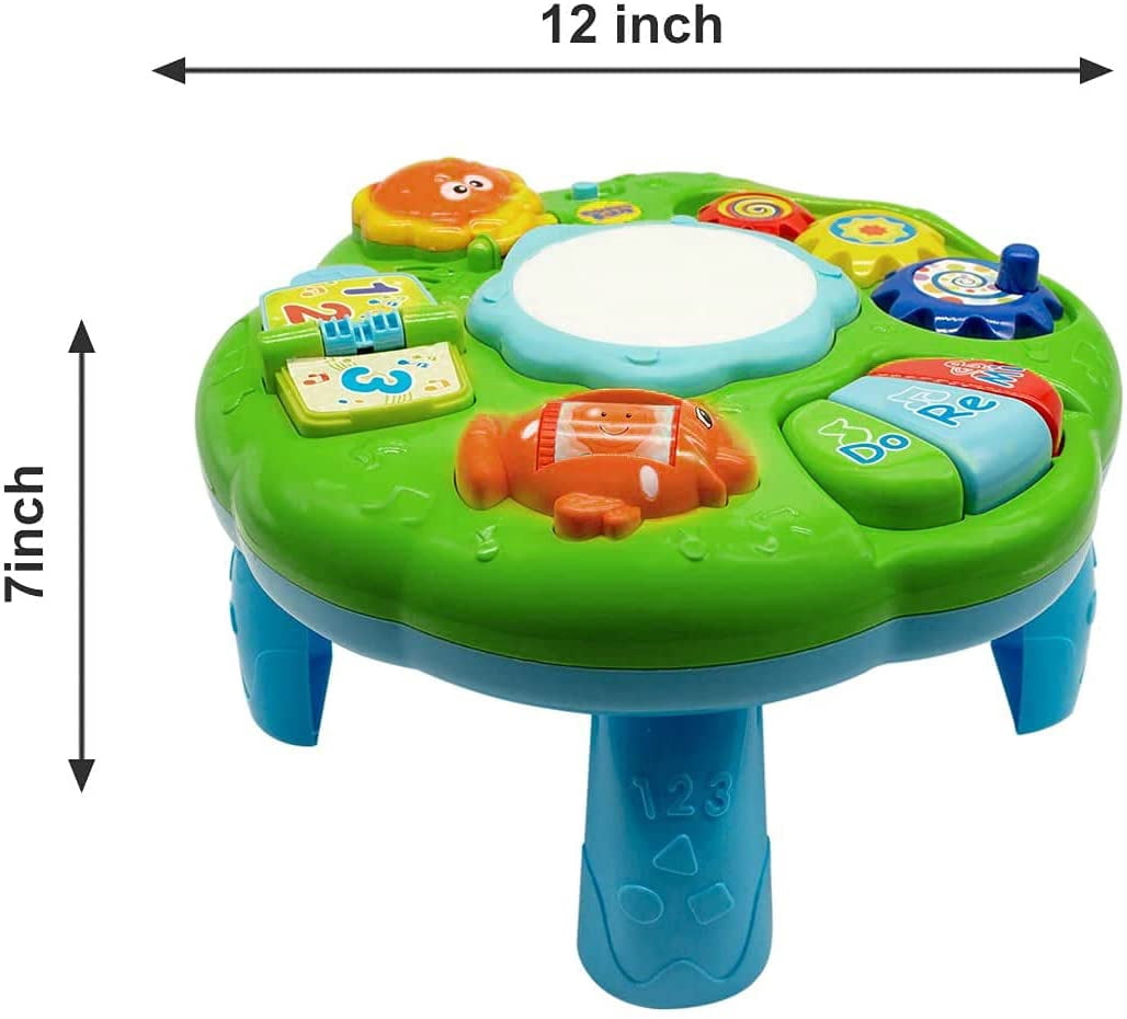 Baby Toys 6-12 Months, Baby Activity Table Center, Musical Toys for Infant Toddler 0 3 6 9 12 18 Months, Boy Girl Toys for 1 2 3 Year Old