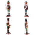 thumbnail image 1 of Juguete de cascanueces de madera, Soldado de cascanueces, Muñeca de marionetas de madera, Figuras de soldados modelo, Adornos de decoración para el hogar, Cascanueces pintado a mano, Adornos, 1 of 9