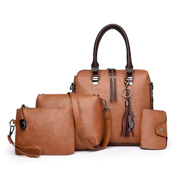 GASTROPOD 4Pcs Purses and Wallets Set for Women Crossbody Bag Messenger Bag Card Package